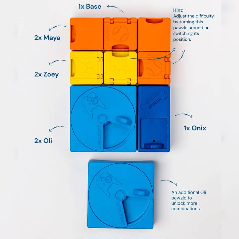 Dog Puzzle Toy - Rainbow Set Mini