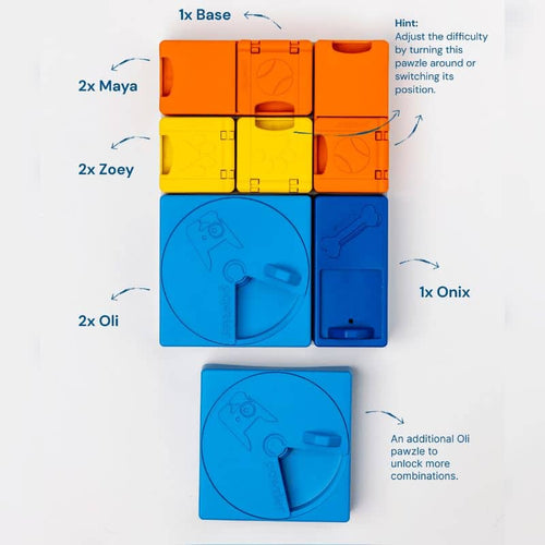 Dog Puzzle Toy - Rainbow Set Mini
